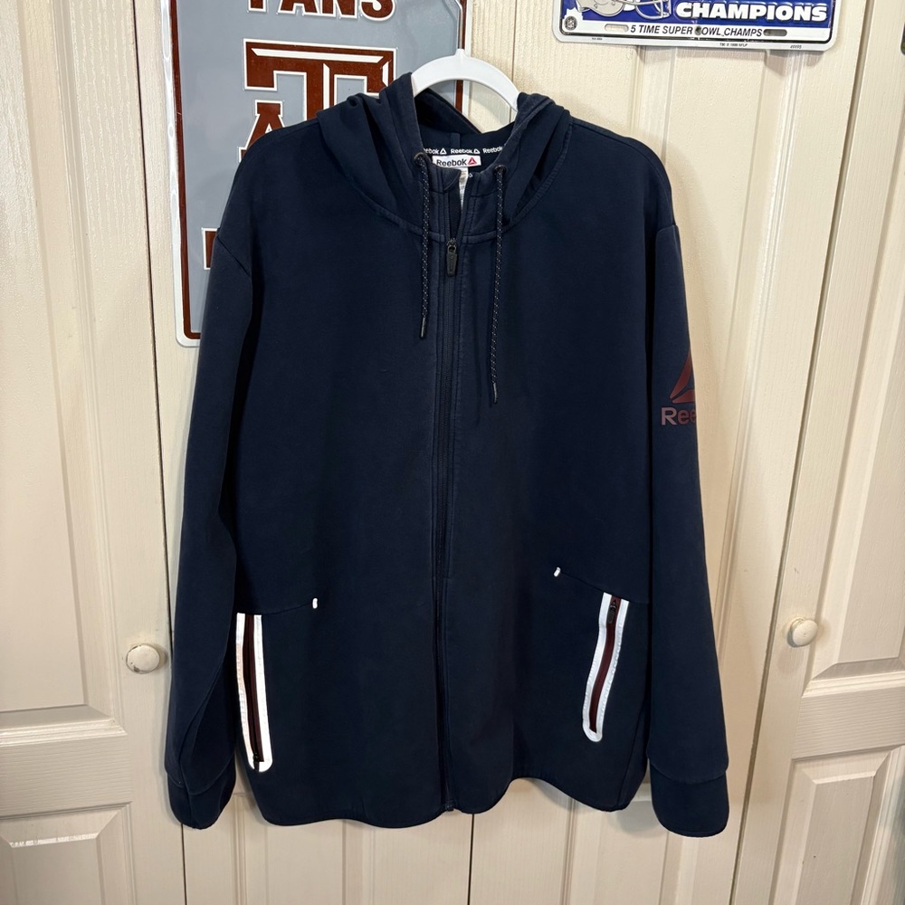 Reebok Men's Zip Up Hoodie Sweatshirt